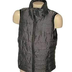 TANGERINE Puffer Vest Lightweight Sleeveless Padded Quilted Gray L layering‎